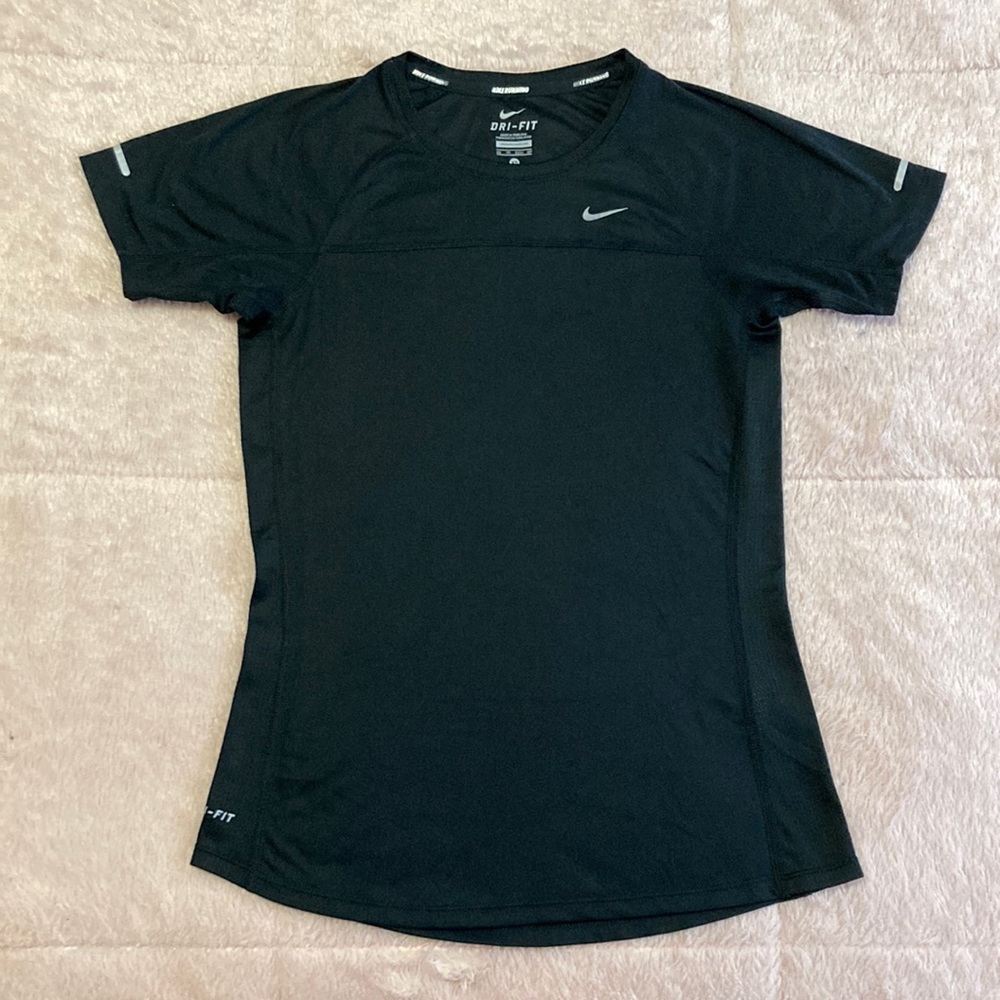 NIKE Dri-Fit Miler Running Short-Sleeve Top, Sz XS